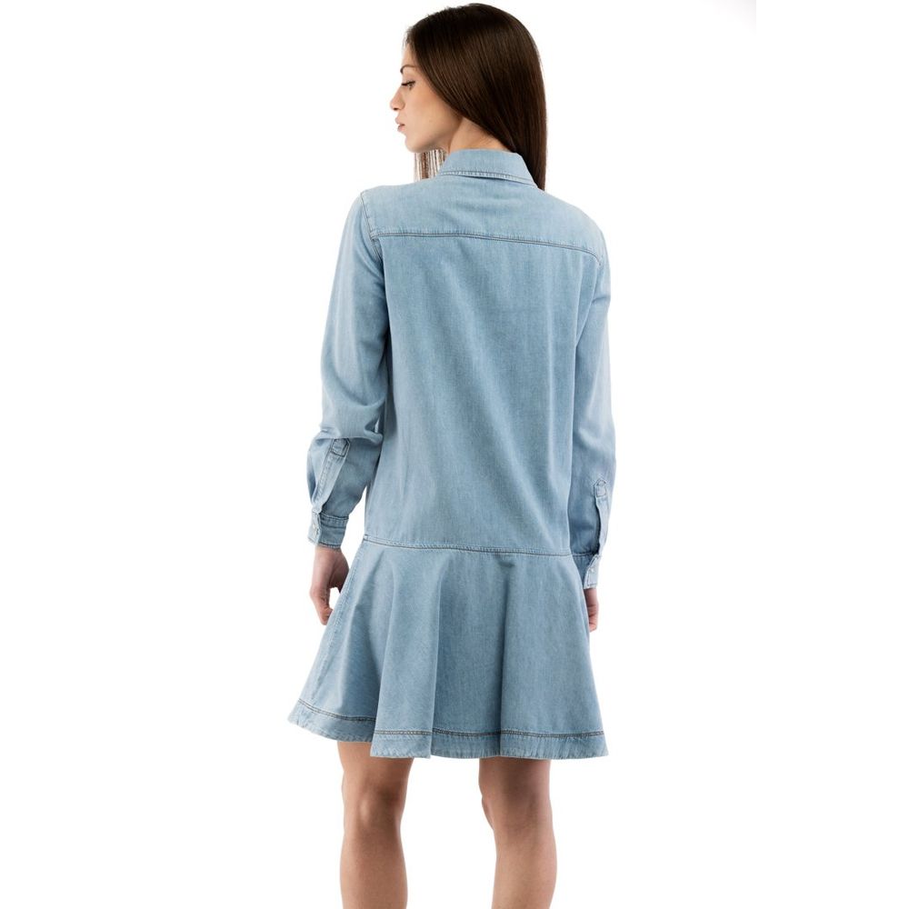 Love Moschino Mehrfarbiges Baumwoll-Freizeitkleid