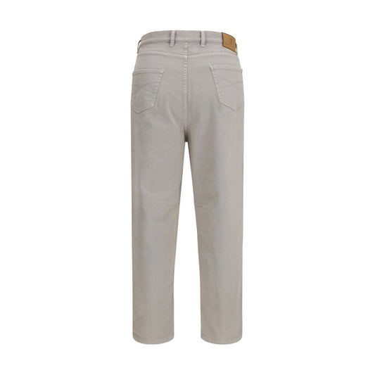 Brunello Cucinelli Beige Cotton Casual Pants