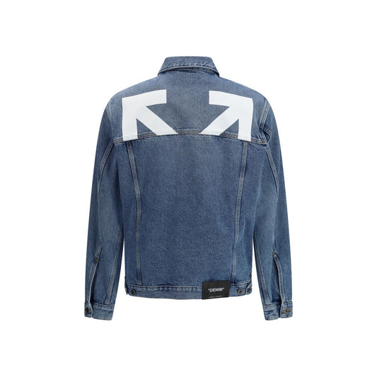 Off-White Blue Cotton Denim Jacket