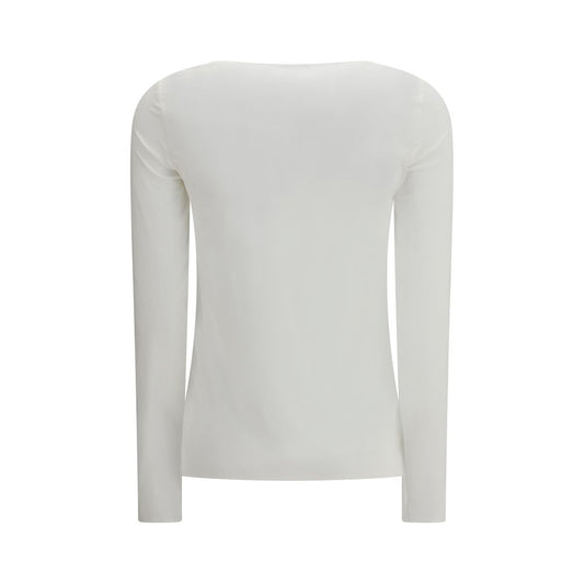 Wolford White Modal Long Sleeve T-Shirt