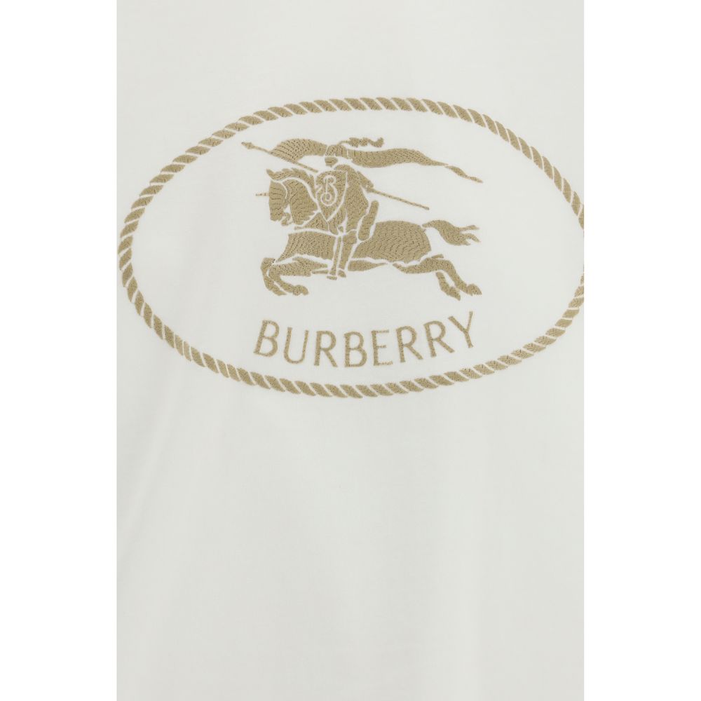 Burberry White Cotton Sportswear