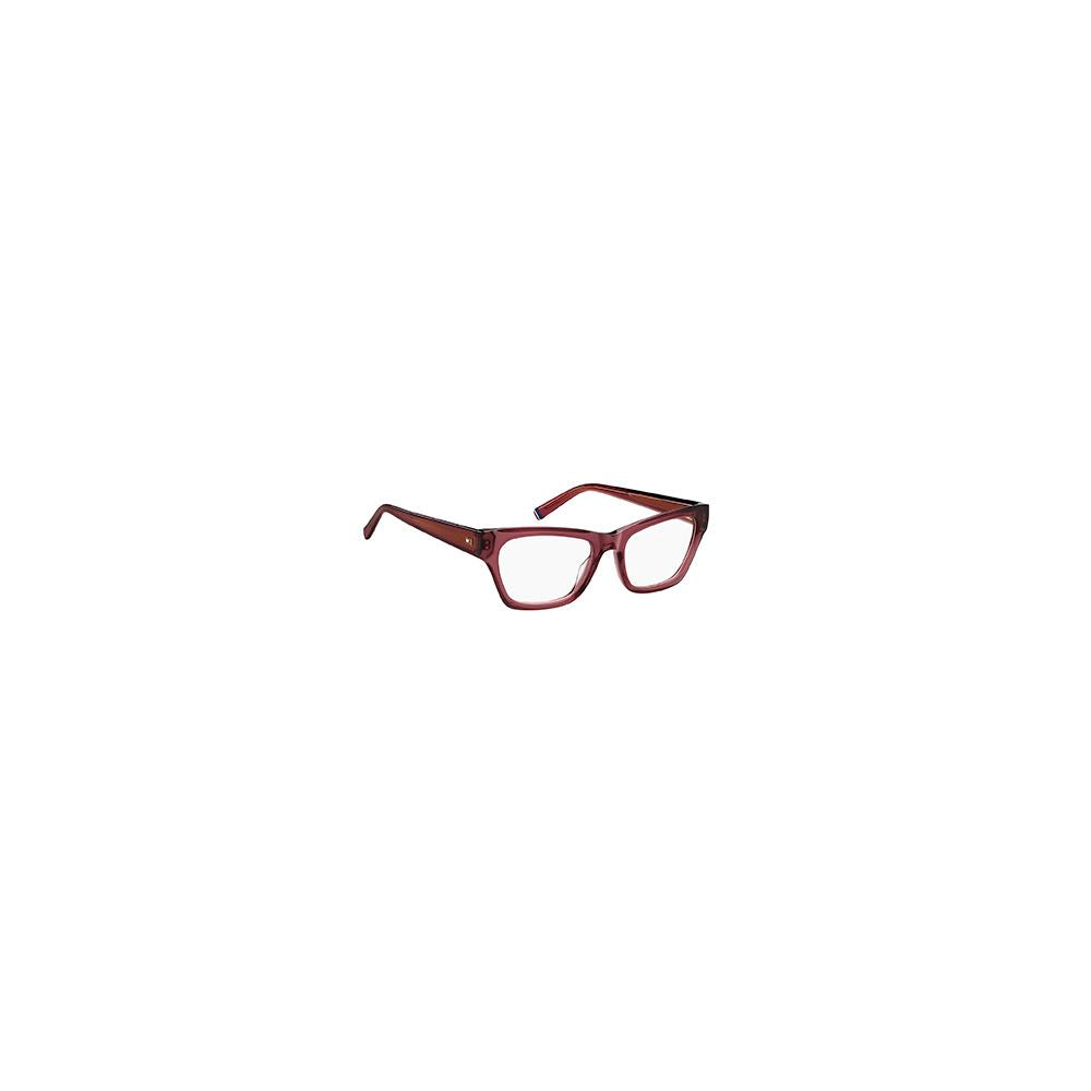 Tommy Hilfiger Bordeauxrote Azetatbrille (Gestell)