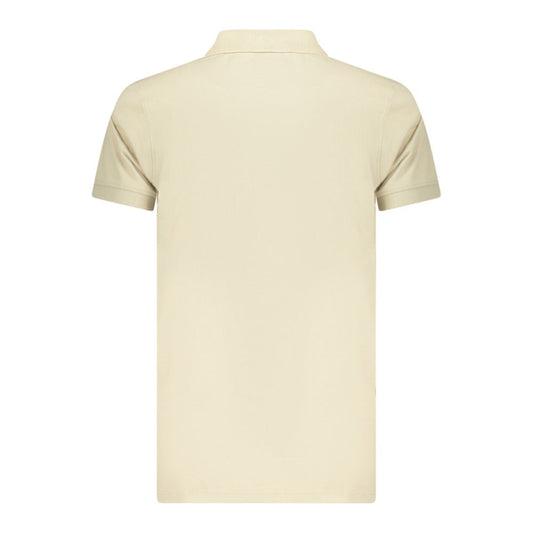 Norway 1963 Beige Cotton Men Polo Shirt