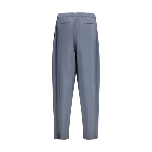 Giorgio Armani Gray Silk Casual Pants