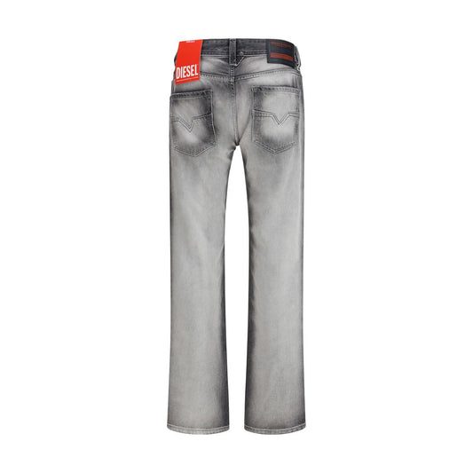 Diesel Gray Cotton Bootcut Jeans
