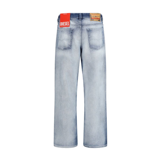 Diesel Blue Cotton Bootcut Jeans