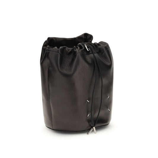 Maison Margiela Black Calf Leather Bos Taurus Shoulder Bag