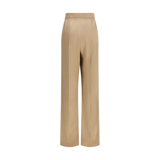 Valentino Garavani Beige Silk Dress Pants