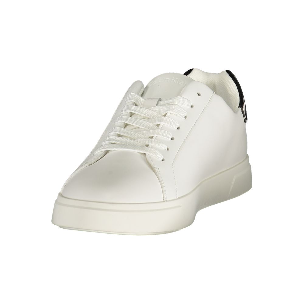 Calvin Klein White Polyester Athletic Sneakers