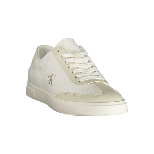 Calvin Klein White Polyester Athletic Sneakers
