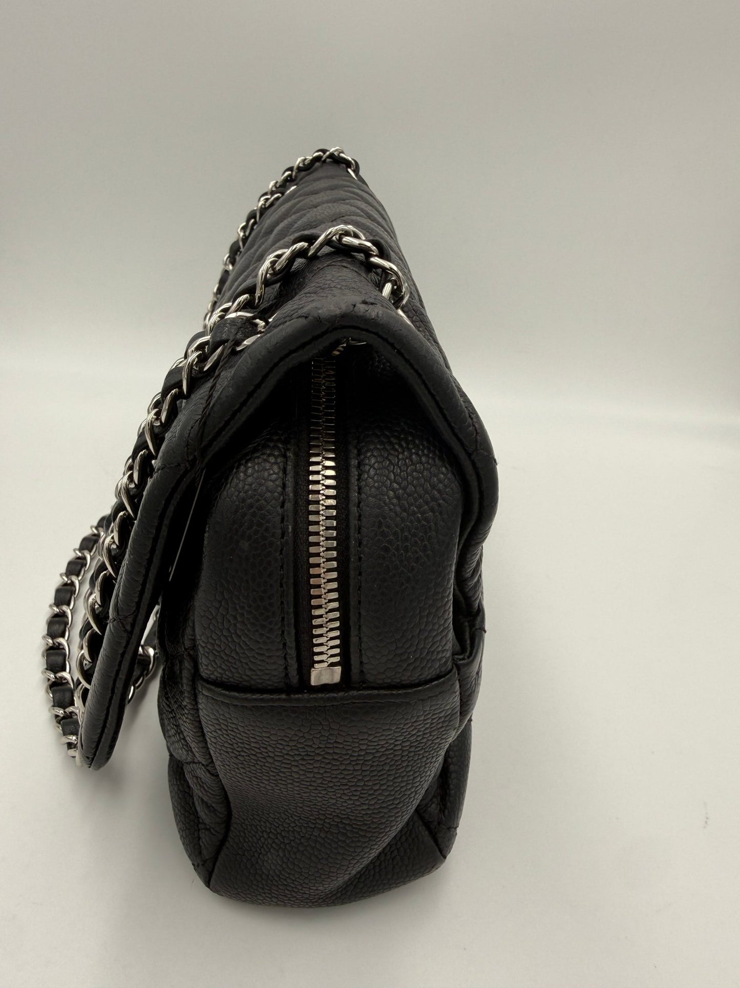 Chanel CHANEL Timeless Classique “ZIP FLAP BAG” Handbag