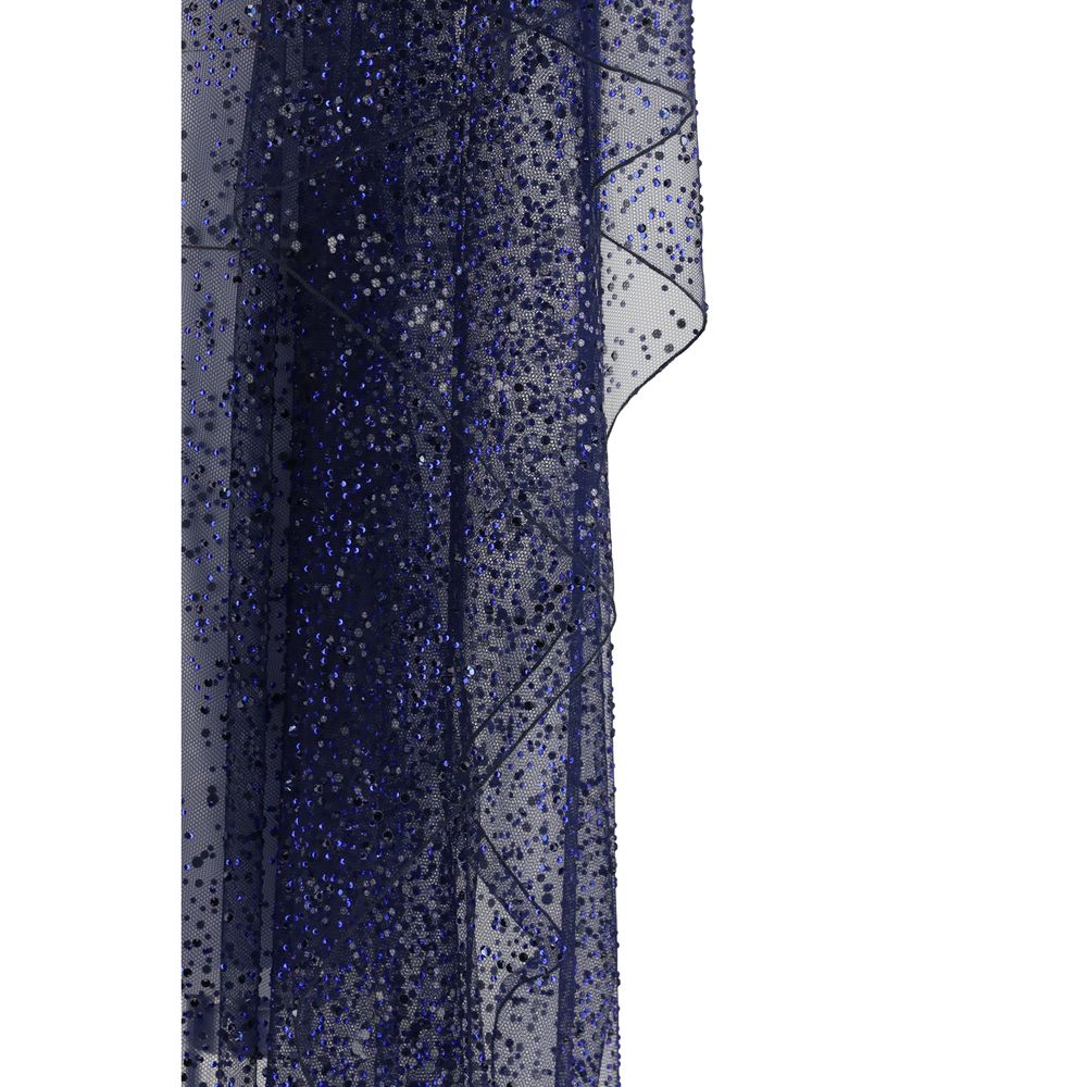 Giorgio Armani Blue Polyamide Coat