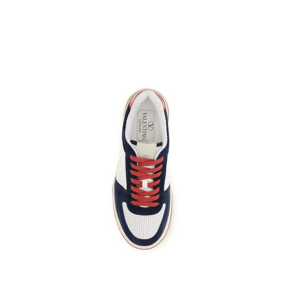 Valentino Garavani Multicolor Calf Leather Bos Taurus Athletic Sneakers