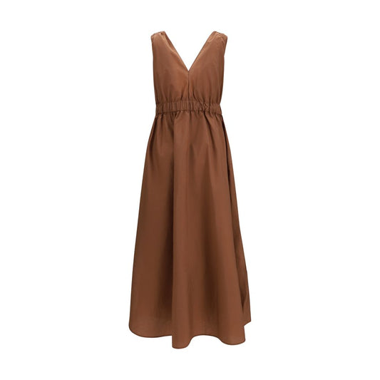 Brunello Cucinelli Brown Polyamide Casual Dress