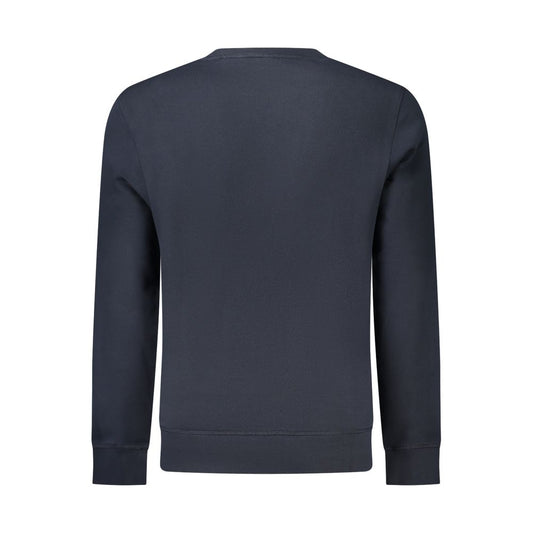 Hugo Boss Blu Cotton Men Sweatshirt