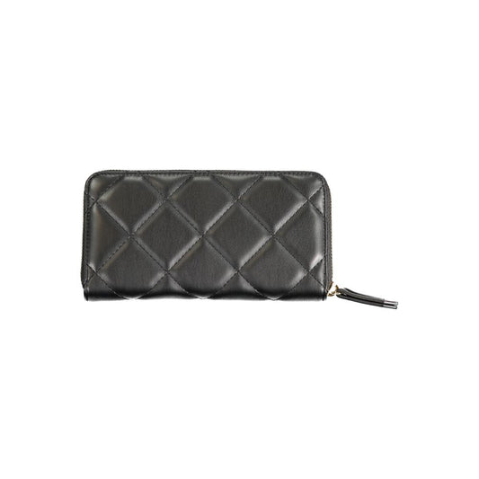 Mario Valentino Black Polyurethane Women Wallet