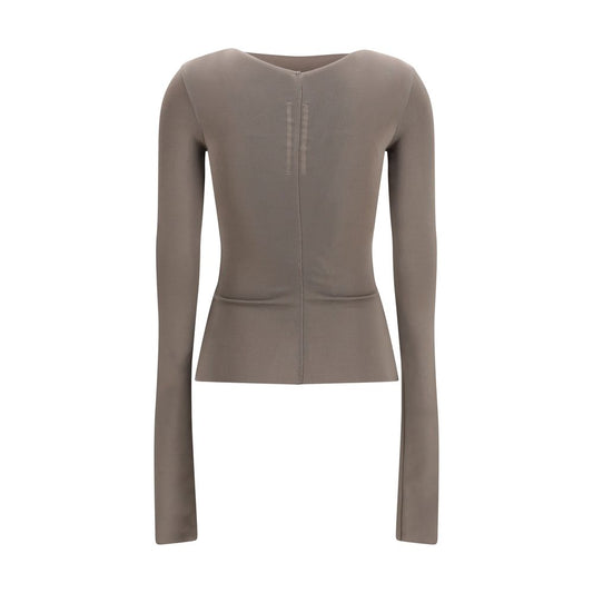 Rick Owens Gray Viscose Shirt