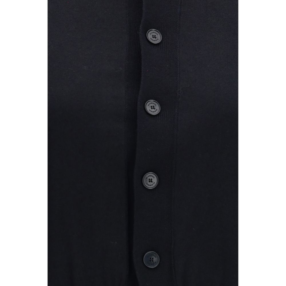 ALAINPAUL Schwarze Strickjacke aus Baumwolle
