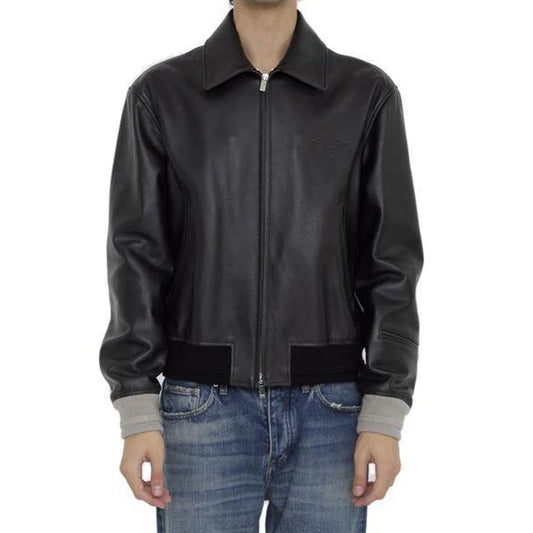Dior Black Calfskin Leather Jacket