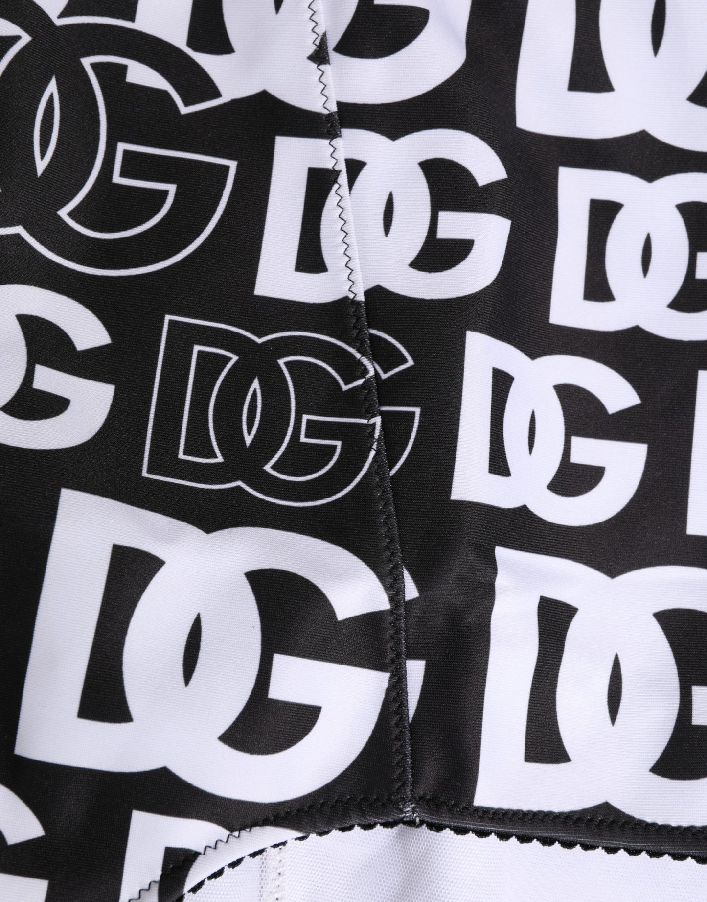 Dolce & Gabbana Schwarz-Weißer DG Logo Taillenbund Mieder Unterwäsche