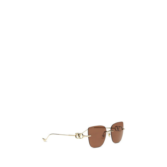 Valentino Garavani Braune Metallsonnenbrille