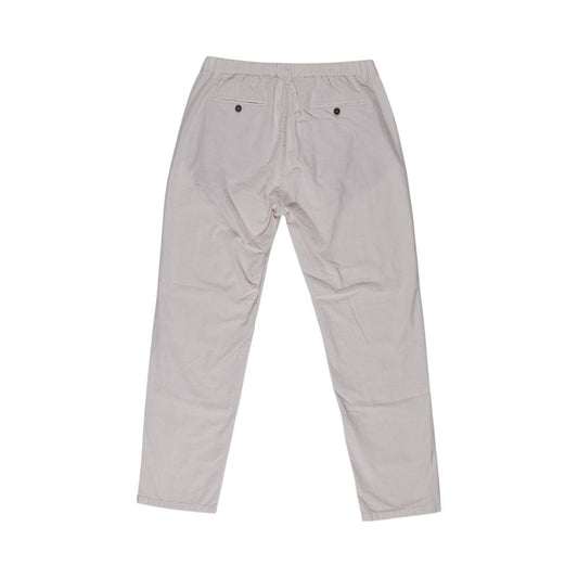 Smiling London Beige Cotton Casual Pants