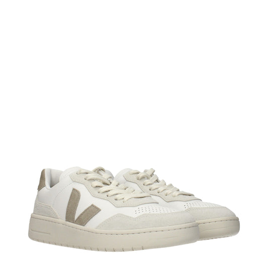 Veja White Leather Low Top Sneakers