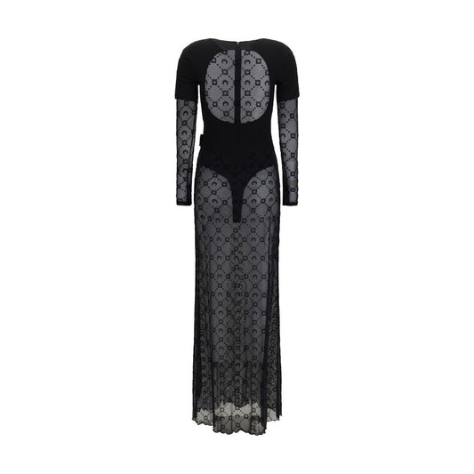 Marine Serre Black Polyamide Casual Dress