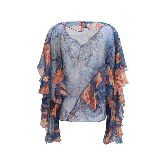 Etro Multicolor Silk Shirt