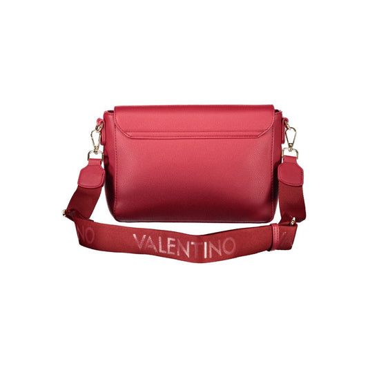Mario Valentino Rosso Poliuretano Donna Bag With Adjustable And Removable Strap