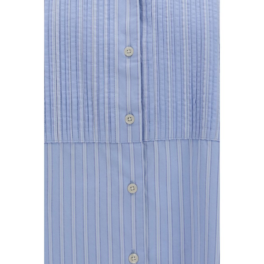 SOSUE Blaues Baumwollhemd mit Muster