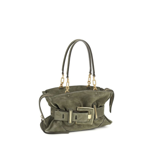Balmain zweifarbige Handtasche aus Kalbsleder Bos Taurus