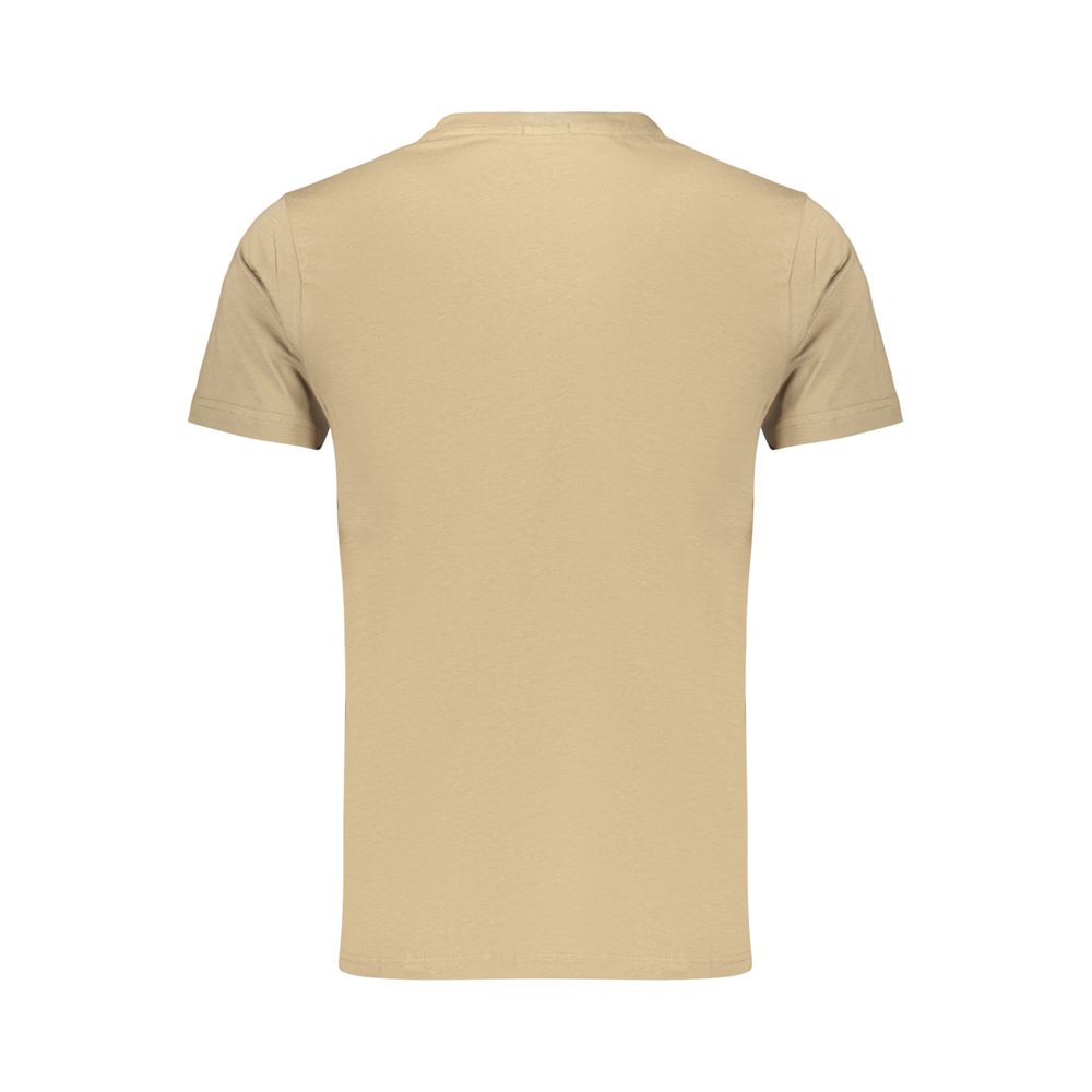 Herren-T-Shirt aus Baumwolle in Gewehrbraun