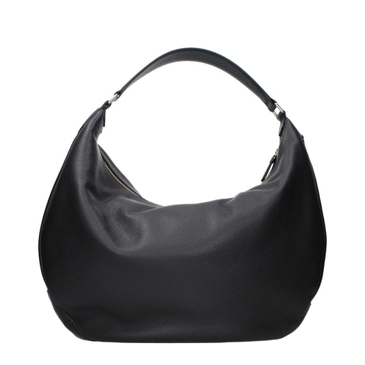 Jimmy Choo Black Leather Shoulder Bag