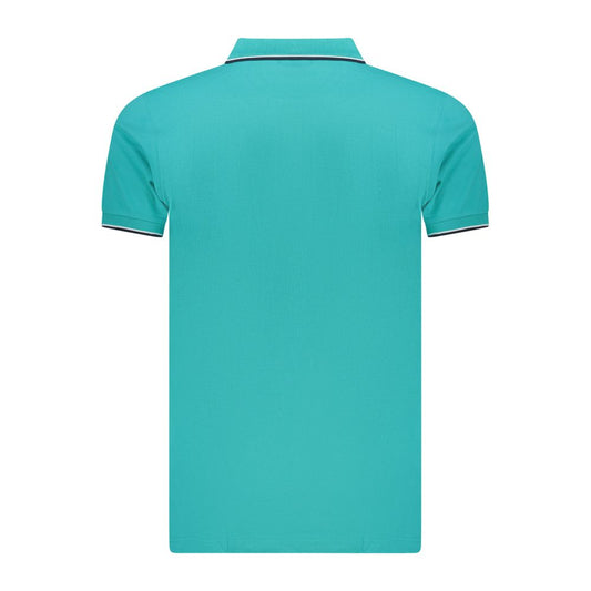 Norway 1963 Azzurro Cotton Mens Polo