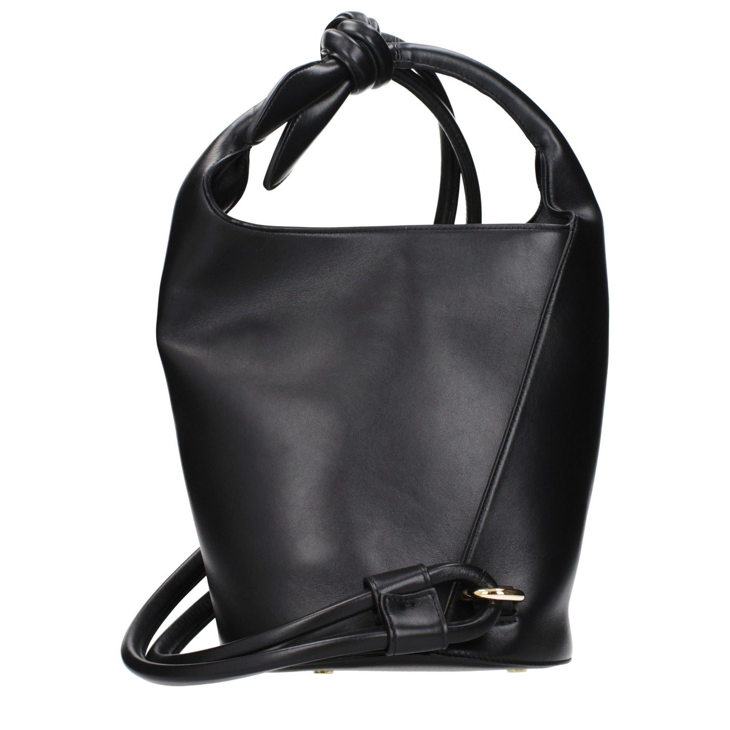 Jacquemus Black Leather Crossbody Bag