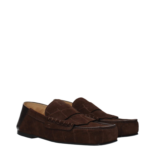 Jacquemus Brown Leather Slip-On Loafers