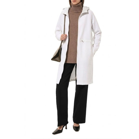 Herno White Cotton Coat