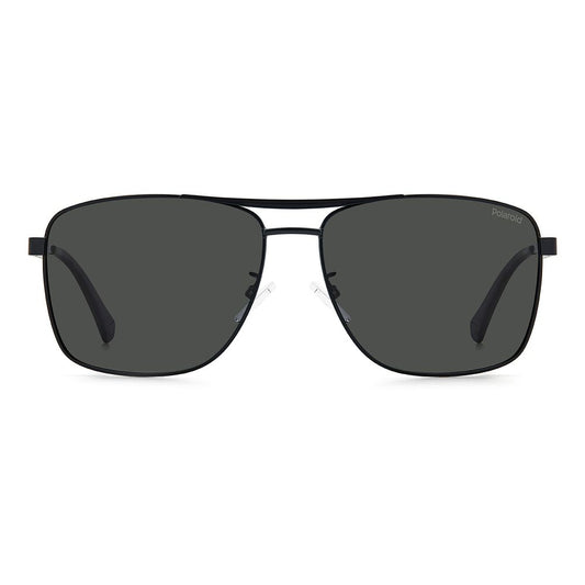 Polaroid Black Metal Sunglasses