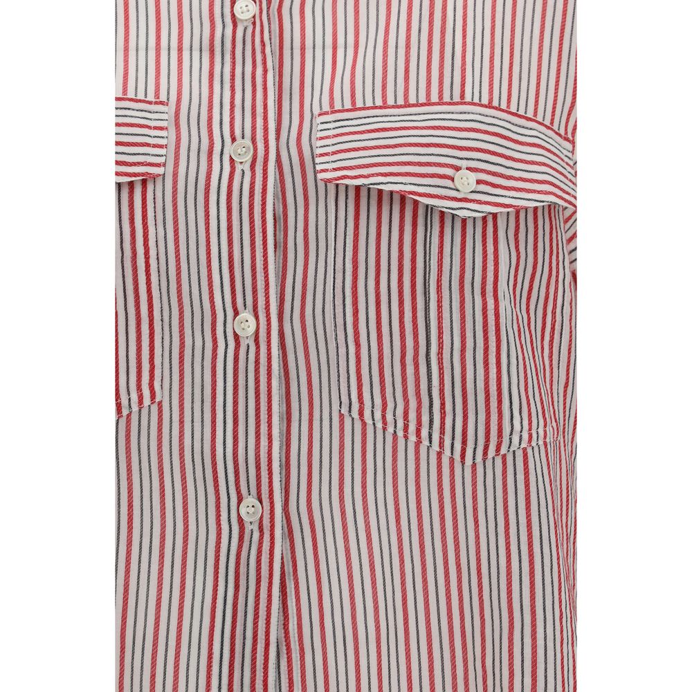 Marant Etoile Beige Cotton Pattern Shirt