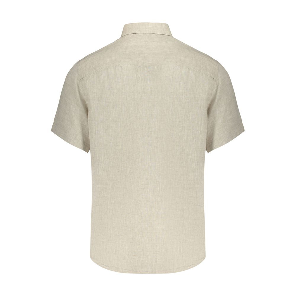 North Sails Beige Linen Shortsleeve Shirt