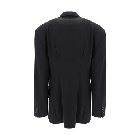 Balenciaga Black Wool Oves Aries Blazer