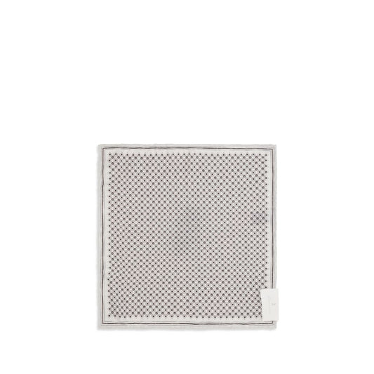 Brunello Cucinelli Gray Silk Scarf