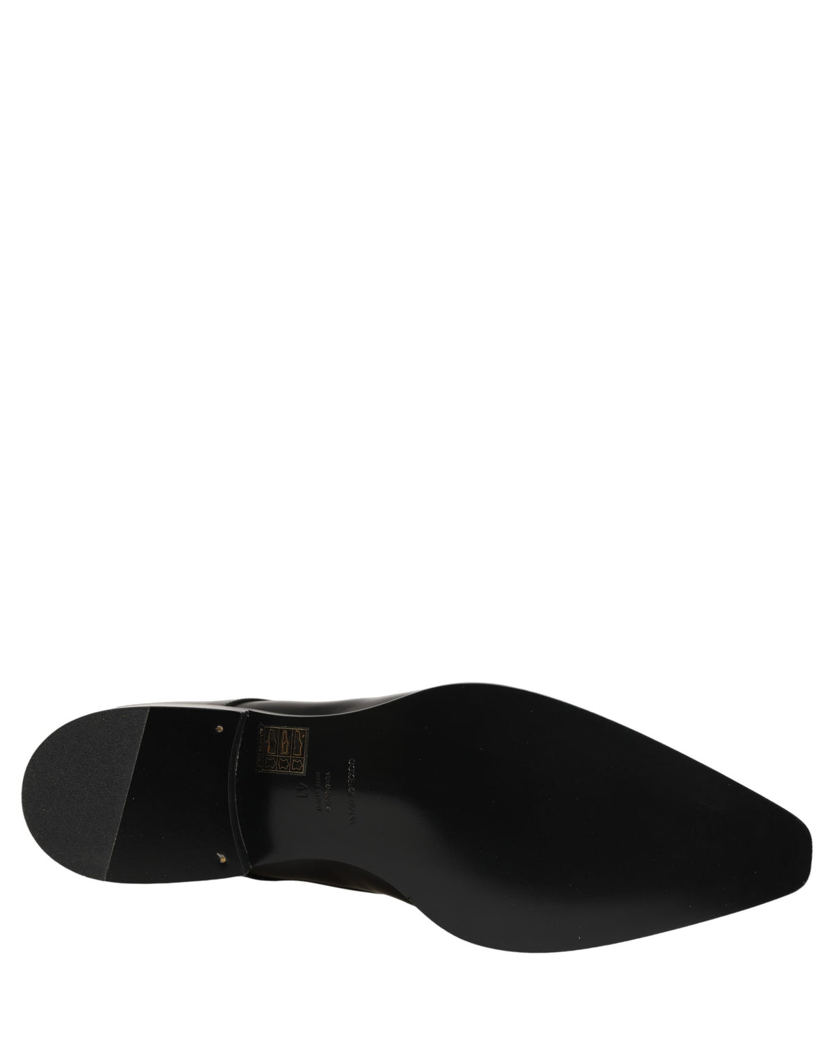 Dolce & Gabbana Schwarze Derby-Schnürschuhe aus Leder