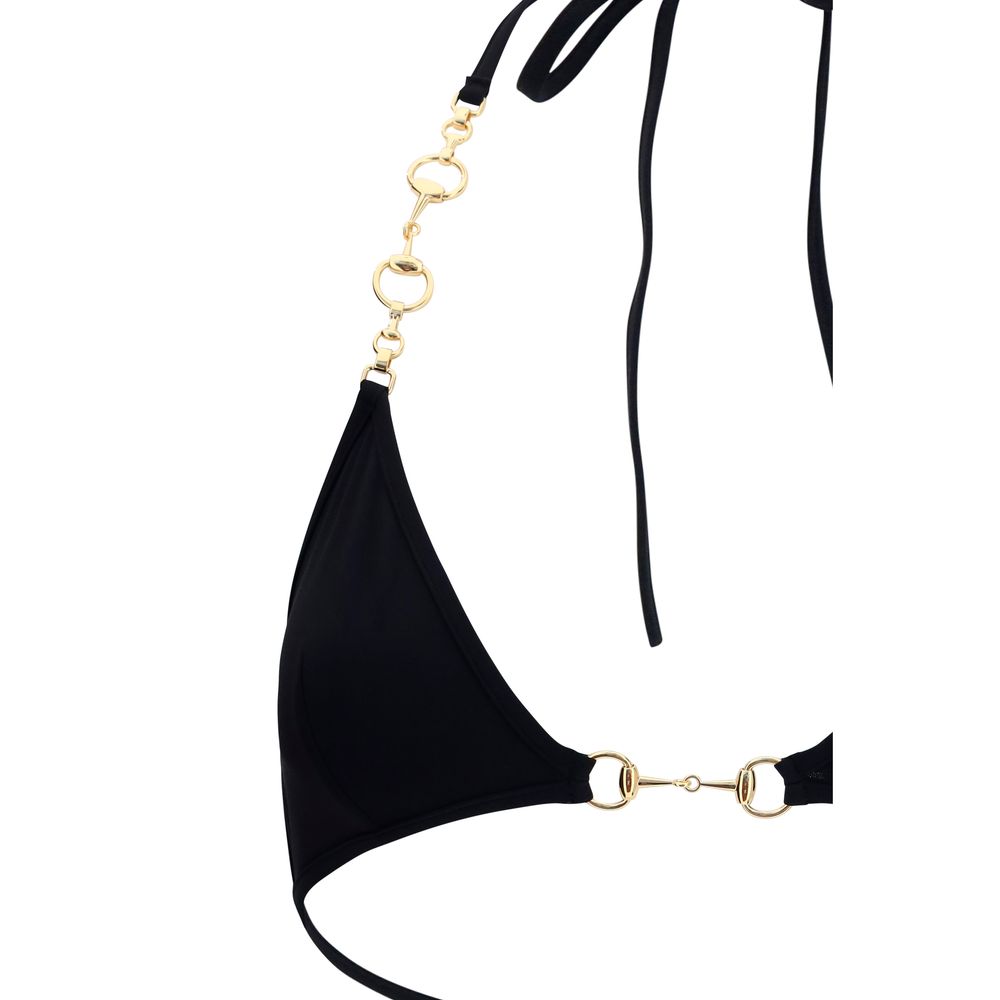 Gucci Bikini aus schwarzem Polyamid