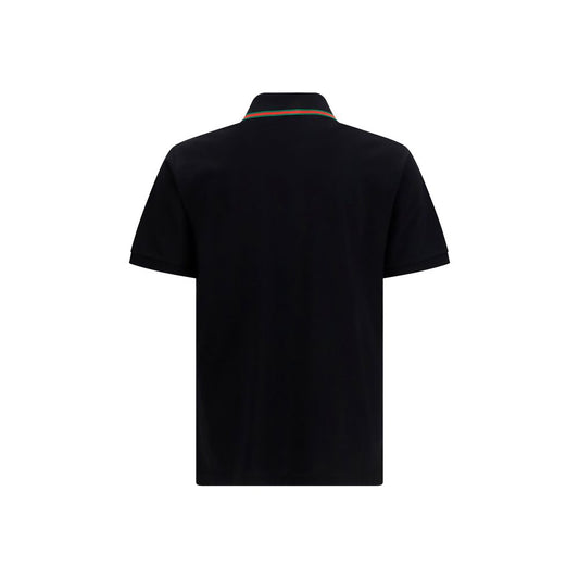 Gucci Black Cotton Polo Shirt
