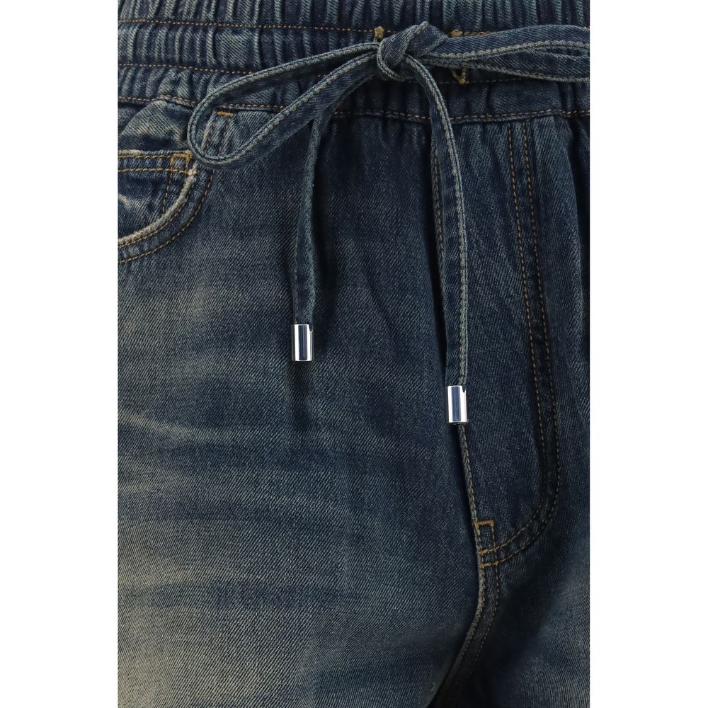Amiri Bermudashorts aus blauer Baumwolle
