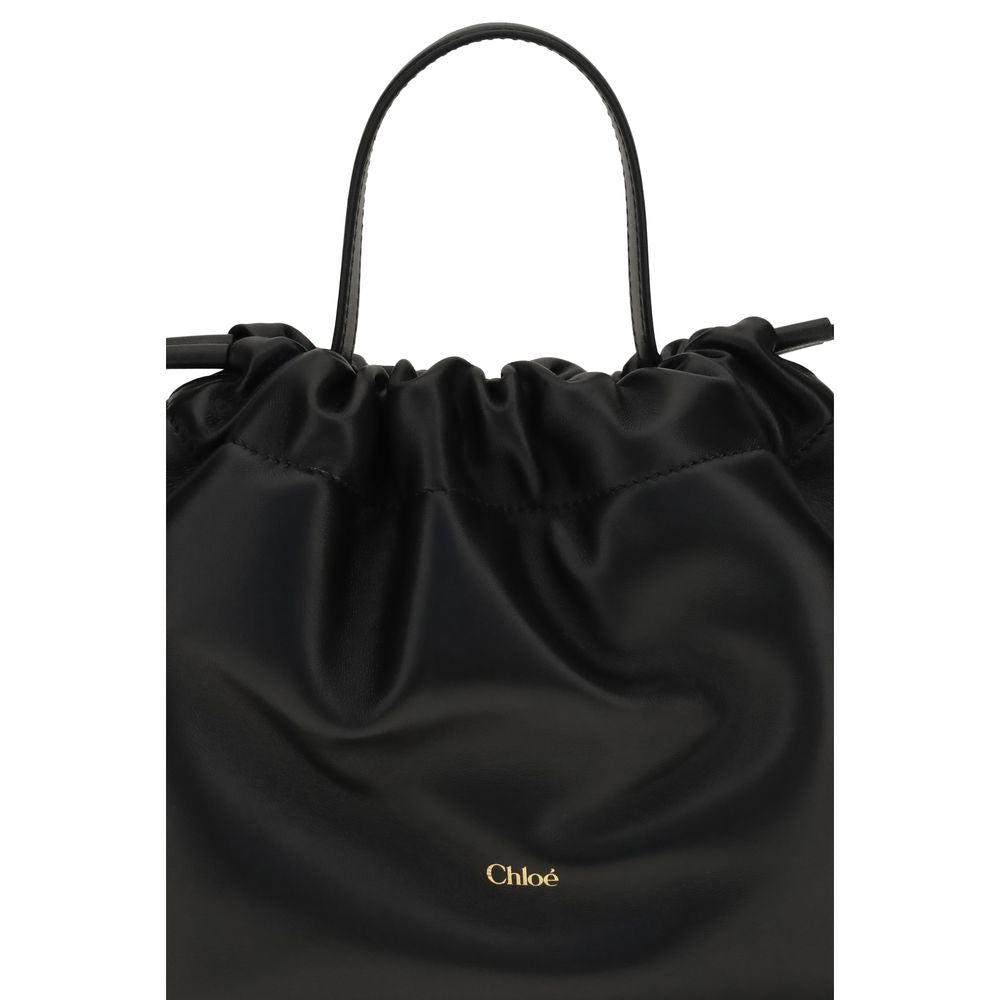 Chloé Schwarze Lammleder Ovis Aries Umhängetasche