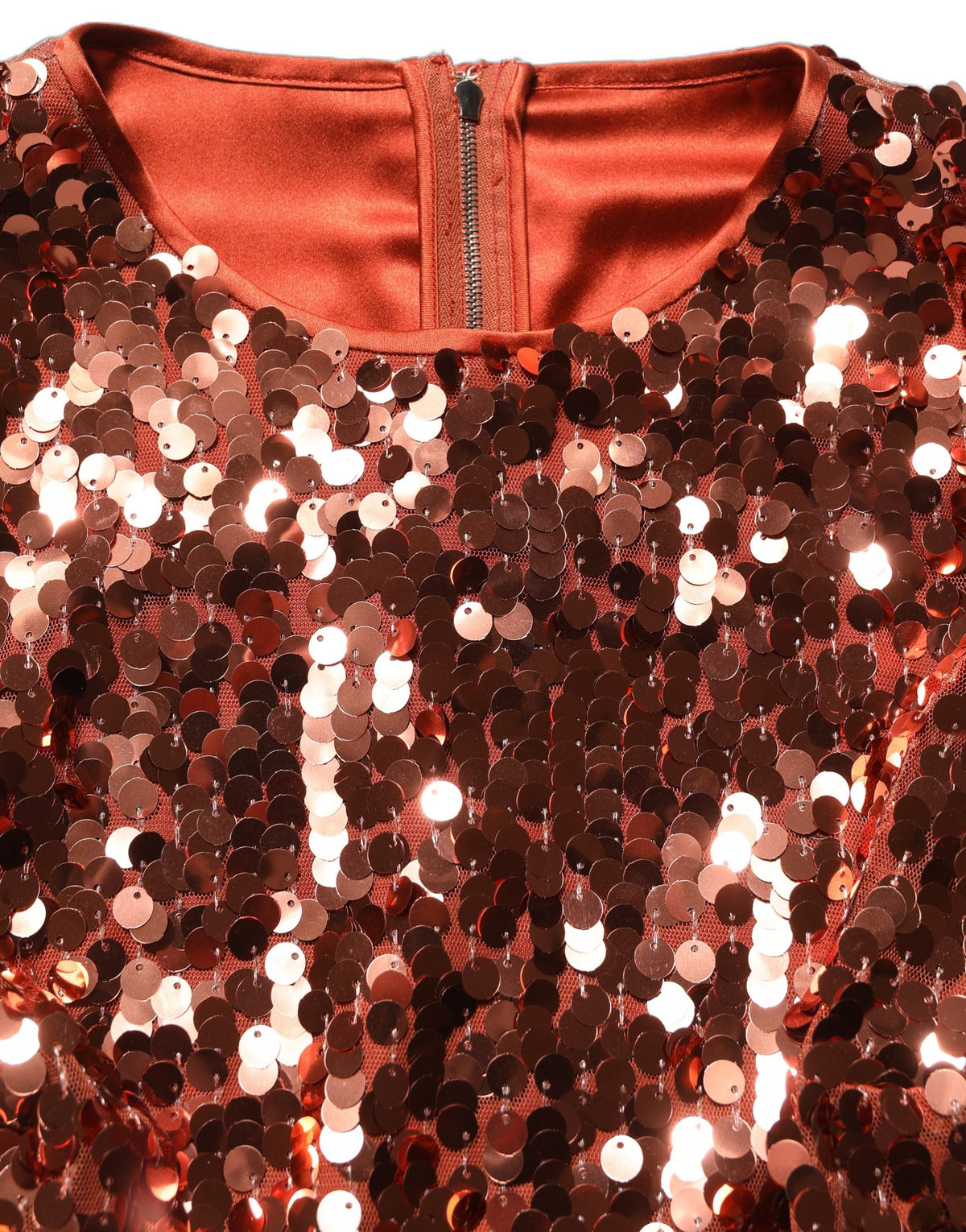 Dolce & Gabbana Rote Paillettenbluse mit langen Ärmeln und bauchfreiem Schnitt