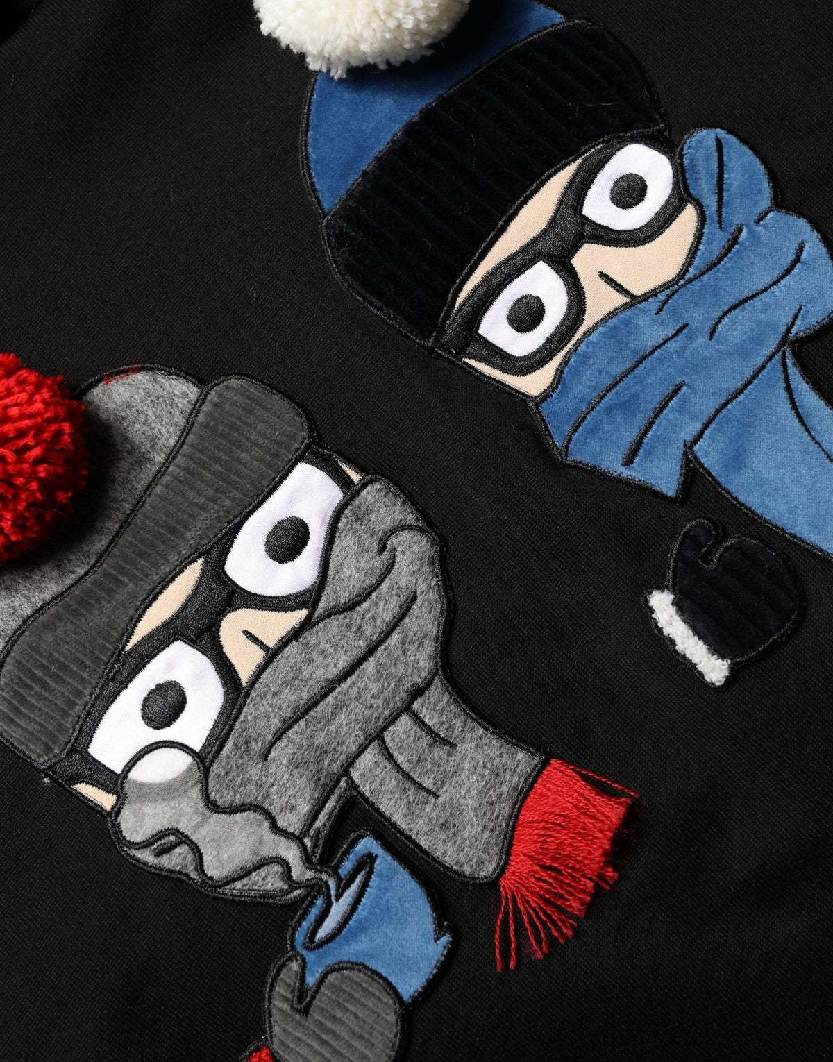 Dolce & Gabbana #dgfamily Schwarzes Baumwoll-Kapuzen-Herren-Sweatshirt Pullover